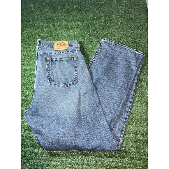 Y2K Gap 1969 Easy Fit Men's 35x32 Relaxed Straight Jeans - Picture 1 of 11